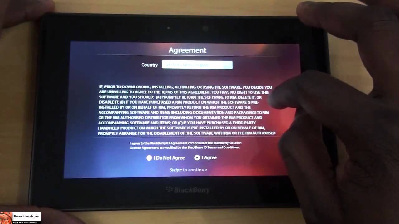 Как настроить и обновить BlackBerry Playbook | Booredatwork