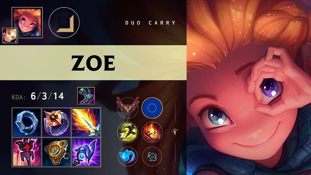 Zoe Carry vs Senna - EUW Grandmaster Patch 26.12