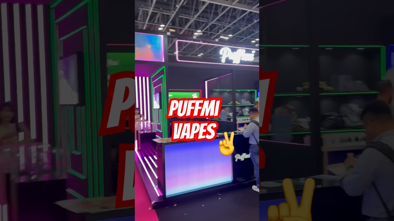 Puffmi vapes at World Vape Show 2023 in Dubai ☀️☀️☀️