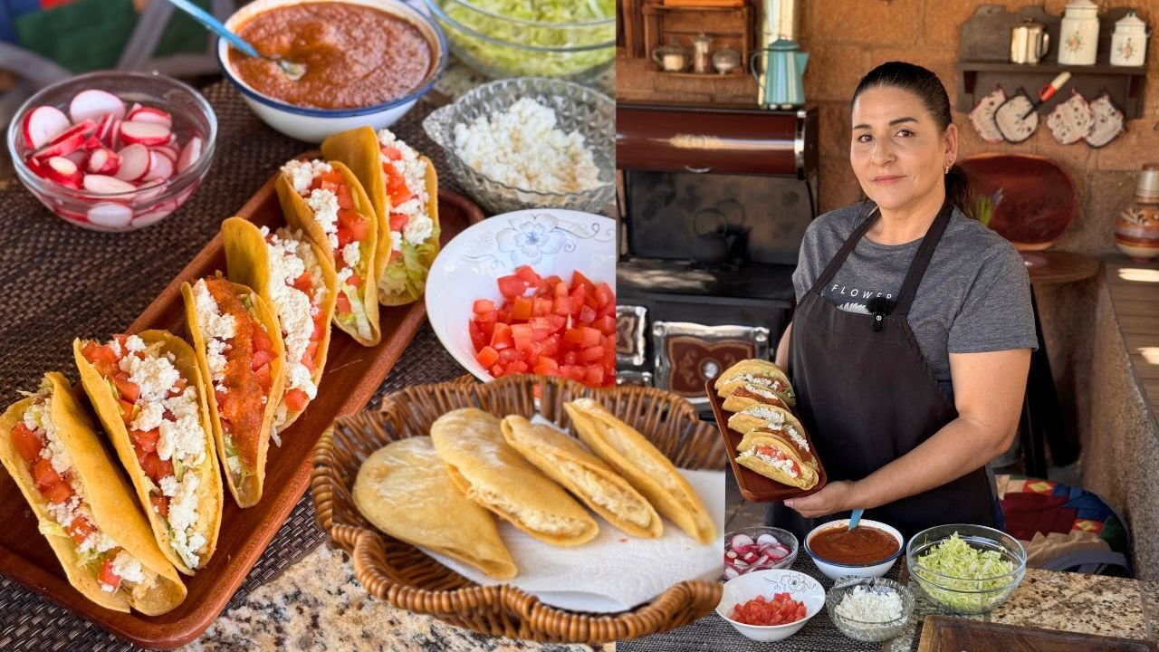 Tacos Dorados de Pollo y Papa - Receta Auténtica - La Herencia de las Viudas