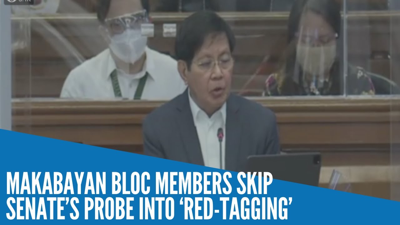 Makabayan bloc members skip Senate&rsquo;s probe into &lsquo;red-tagging&rsquo;