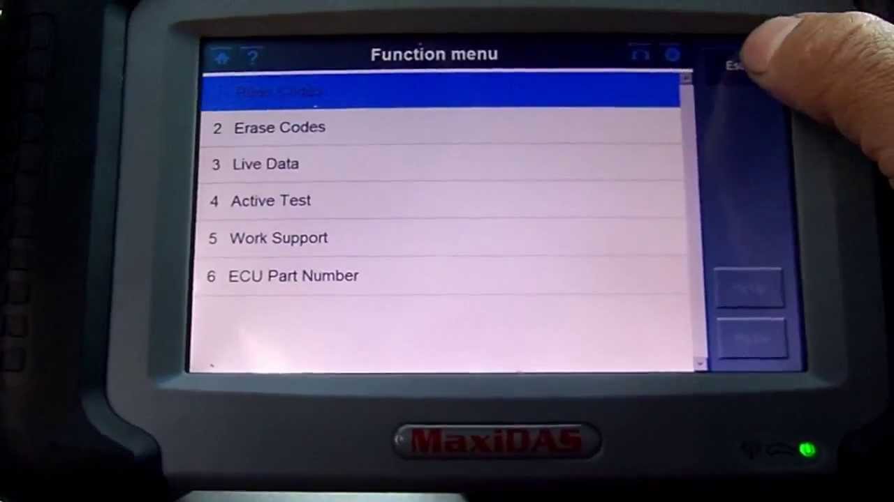Nissan Throttle Body Re-Learn using MaxiDas DS708