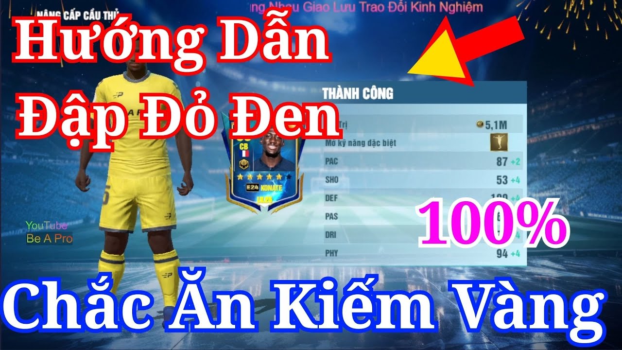 👉 Hướng Dẫn Nâng Sao Đỏ Đen Luôn Thắng | Be A Pro Football ⚽🔥