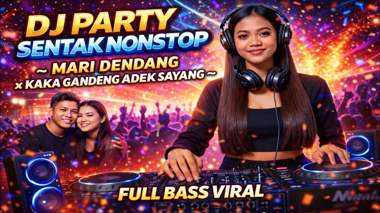 DJ PARTY SENTAK NONSTOP ~ MARI DENDANG x KAKA GANDENG ADEK SAYANG | FULL BASS VIRAL 