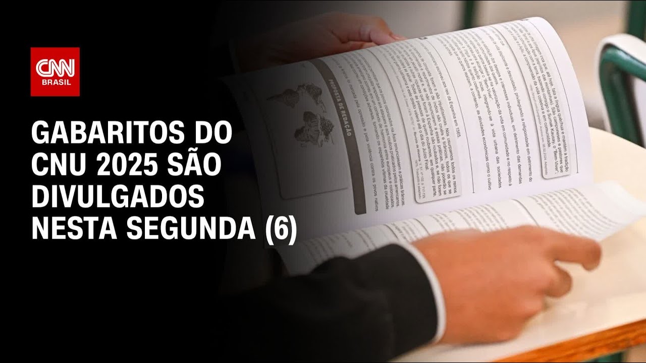 CNU 2025: Governo divulga gabaritos oficiais da prova; veja as respostas | LIVE CNN
