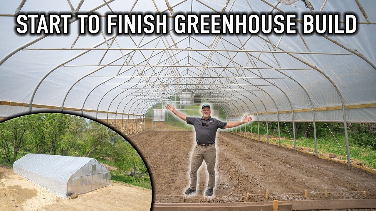 Building a Greenhouse From START to FINISH! (Full Time-lapse)