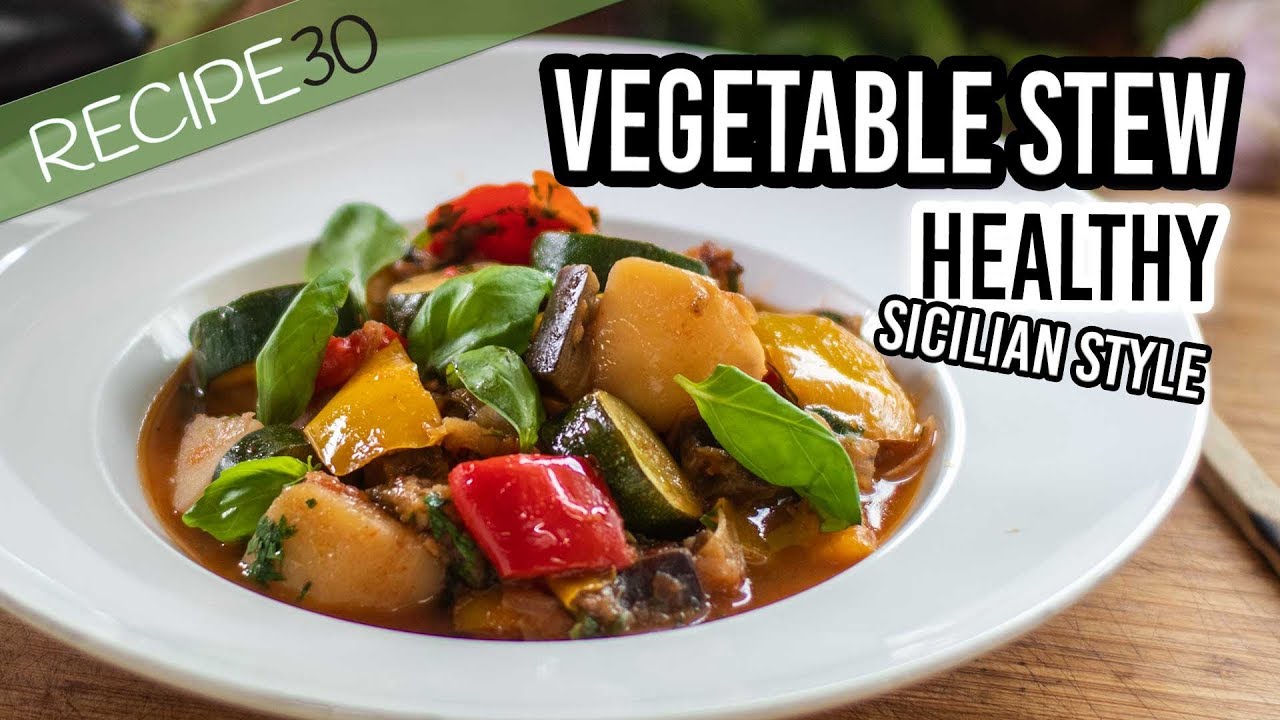 Canazzu Vegetable Stew Healthy Vegan Meal
