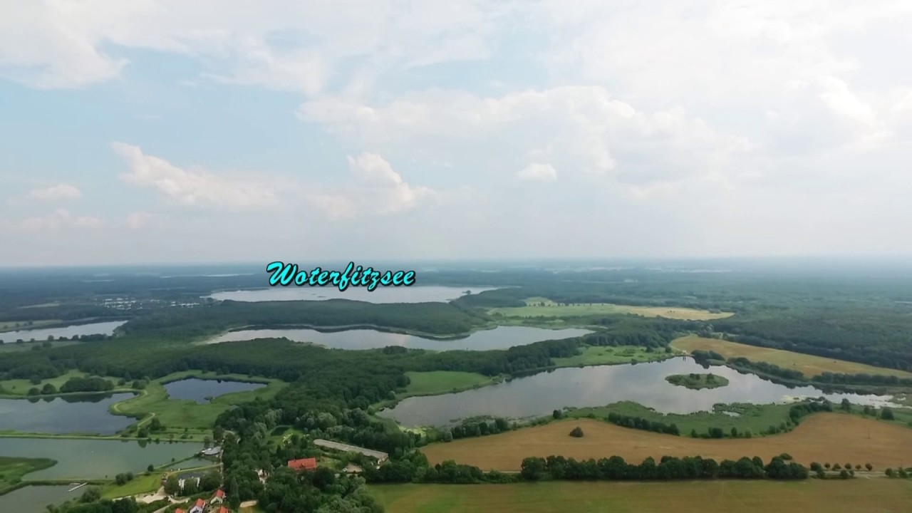 Seenplatte von oben -  Bolter Kanal/ Müritz