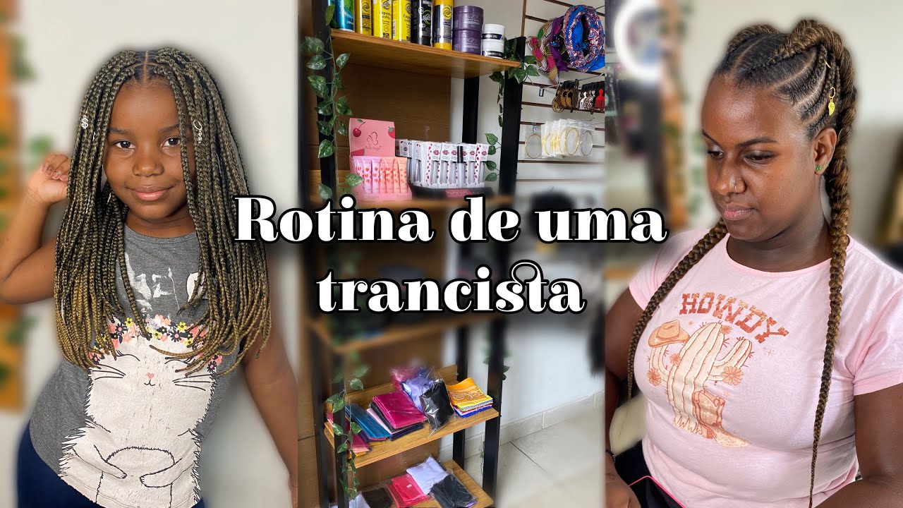 Vlog: Rotina como trancista completo 🩷