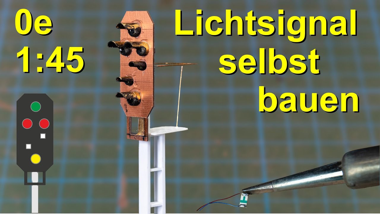 Lichtsignal Bauform 1959 selbst gebaut im Maßstab 1zu45