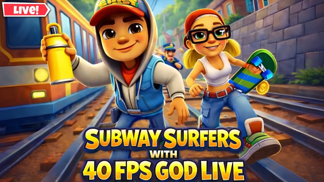 🔴 SABWAY SURFERS LIVE | 40FpsGod Live #subwaysurfers #kids #shortsfeed #shortlive #viral