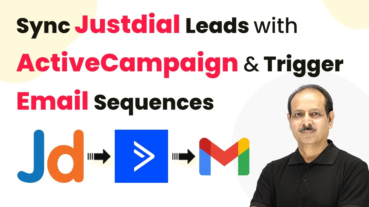 Sync Justdial Leads with ActiveCampaign & Trigger Email Sequences