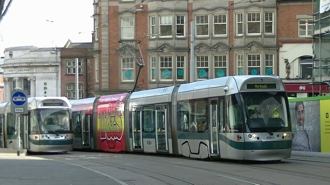 Nottingham City Centre Trams - 13th April 2016
