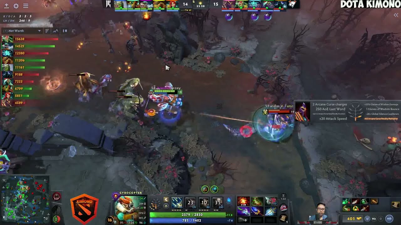 🔥 Yamato - Gyrocopter Epic Kill 11 asist 9  shopyfy rebellion vs virtus Pro Fissure Dota Patch 7.38C