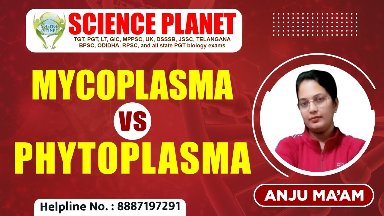 Mycoplasma Vs Phytoplasma Step-by-Step Guide by Anju Mam of Science Planet