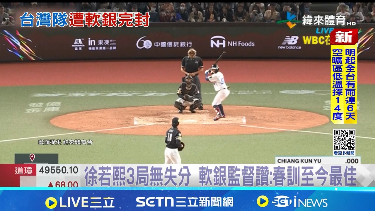 交流賽對戰日職軟銀鷹 台灣隊0:4吞首敗 徐若熙任軟銀先發 飆速158公里壓制台灣隊│記者 黃政杰 粘菀瑄│新聞一把抓  20260227│三立新聞台