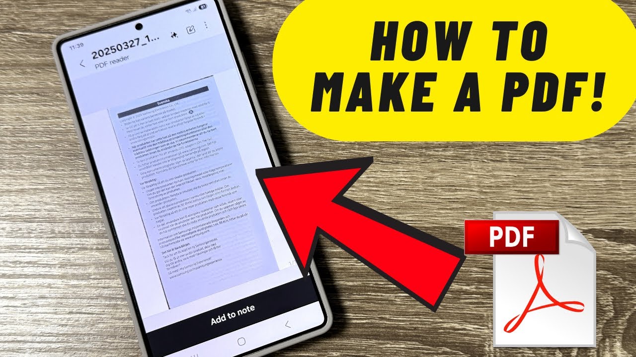 Как создать PDF-файл на телефонах Samsung
