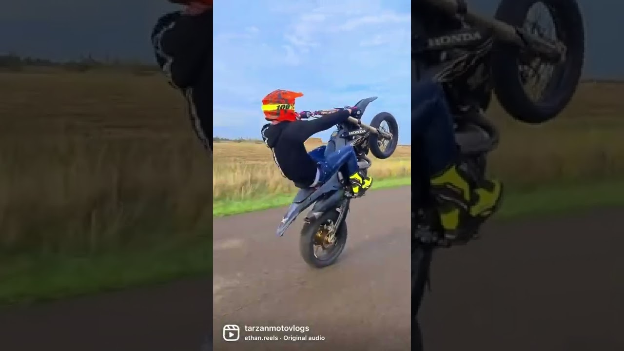 Crf450r неудачный вилли-аут 
