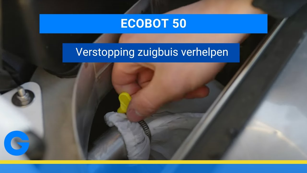 Ecobot 50 - Verstopping zuigbuis verhelpen