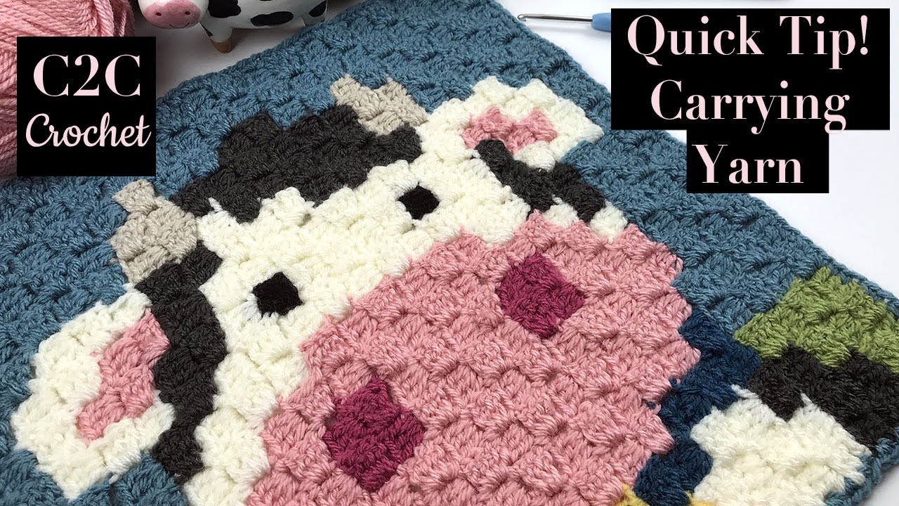 C2C (corner to corner) Quick Tip - Slip stitch It !