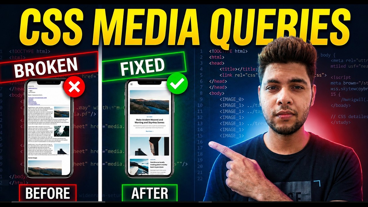 css media queries | css media queries tutorial in hindi | responsive web design | media queries #css