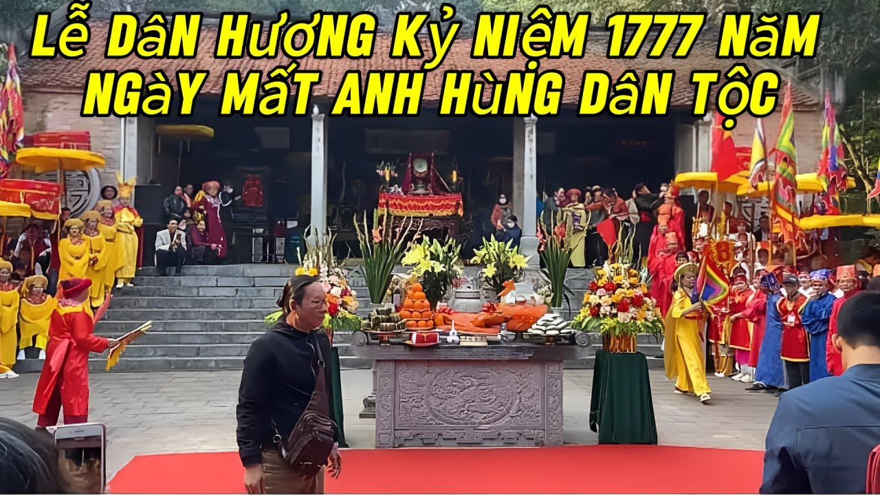 Lễ dân hương kỷ niệm 1777 năm ngày mất anh hung dân tộc - lễ hội đền bà triệu 2025