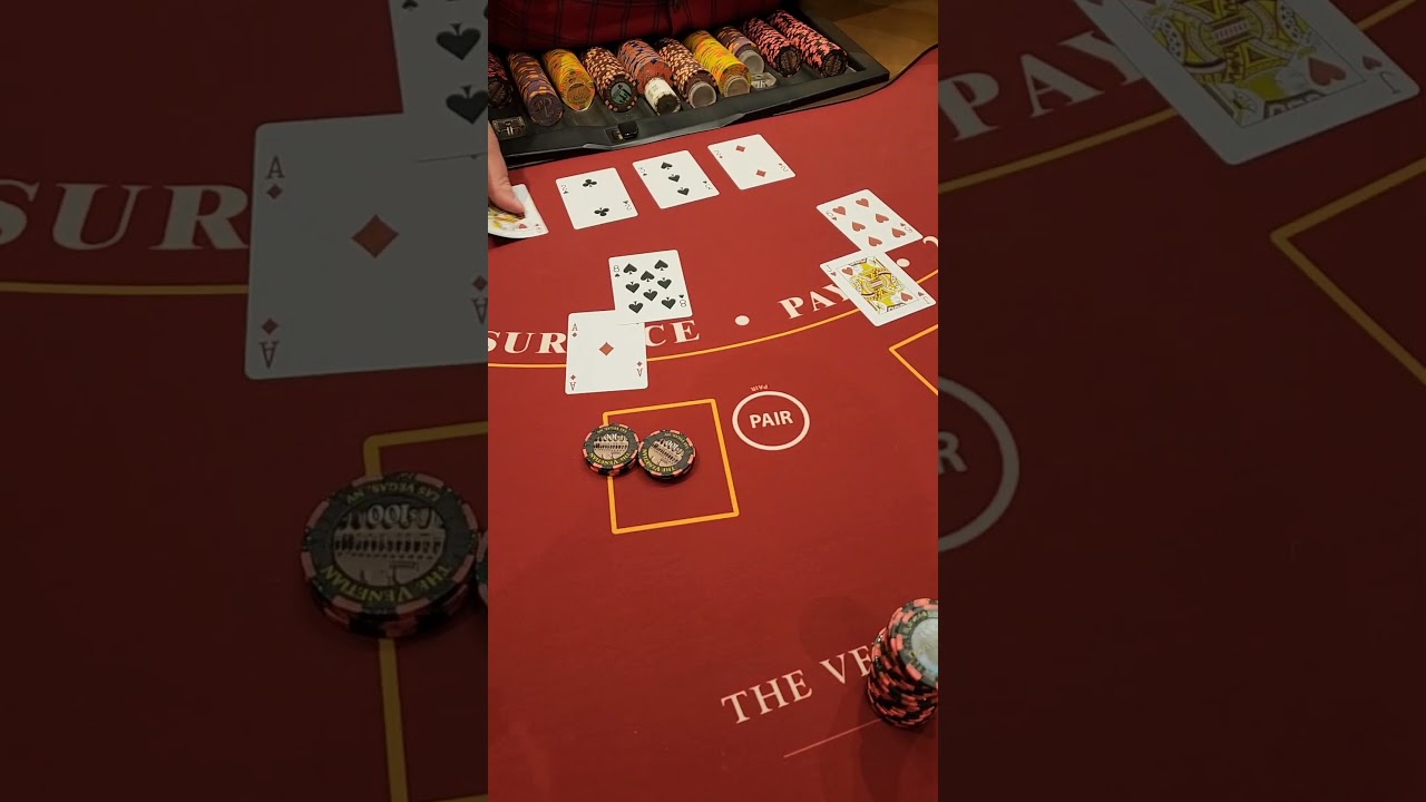 your buddy has a feeling on blackjack! #blackjack #casino #Vegas