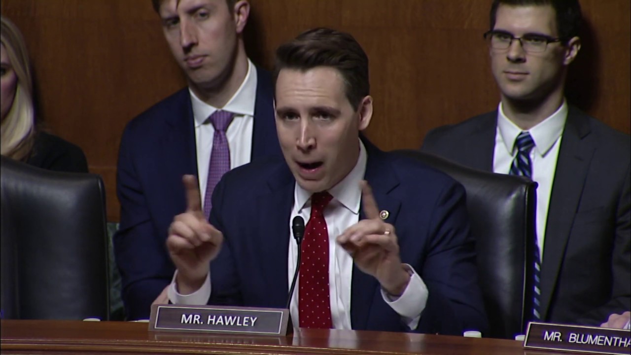 Senator Hawley on Section 230 and the EARN IT Act