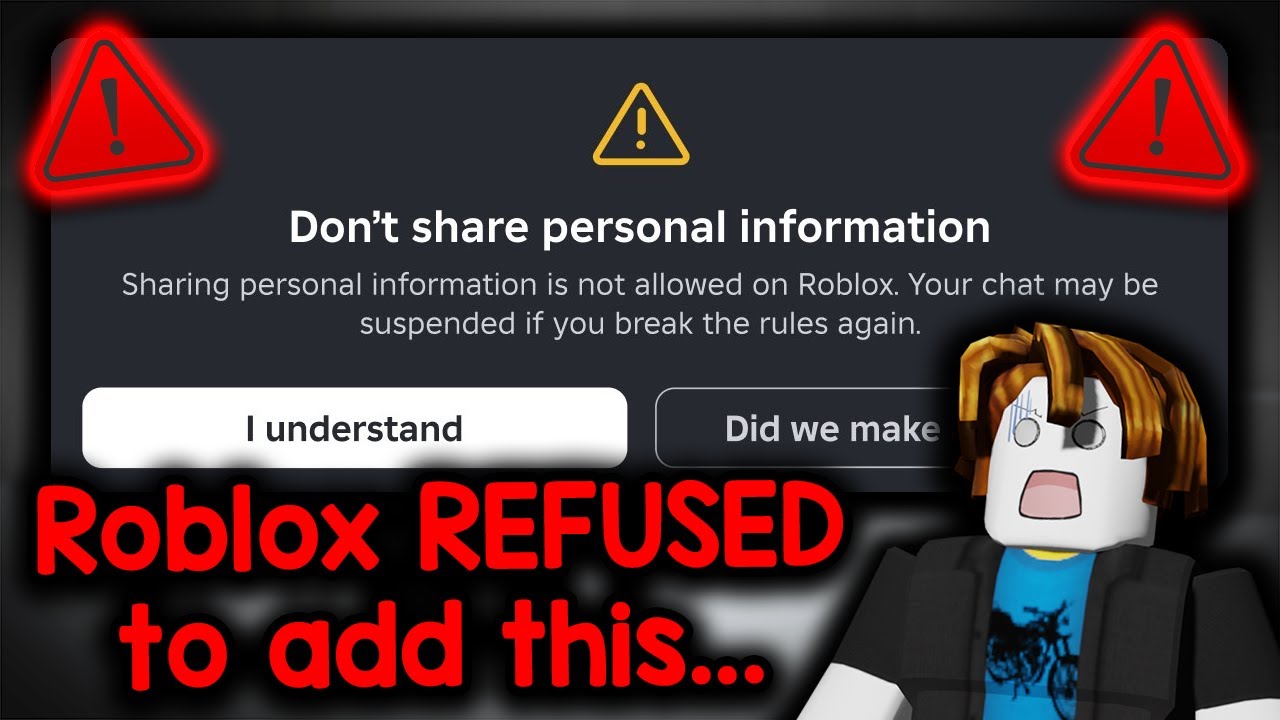 Новое обновление безопасности чата Roblox&hellip; интересное