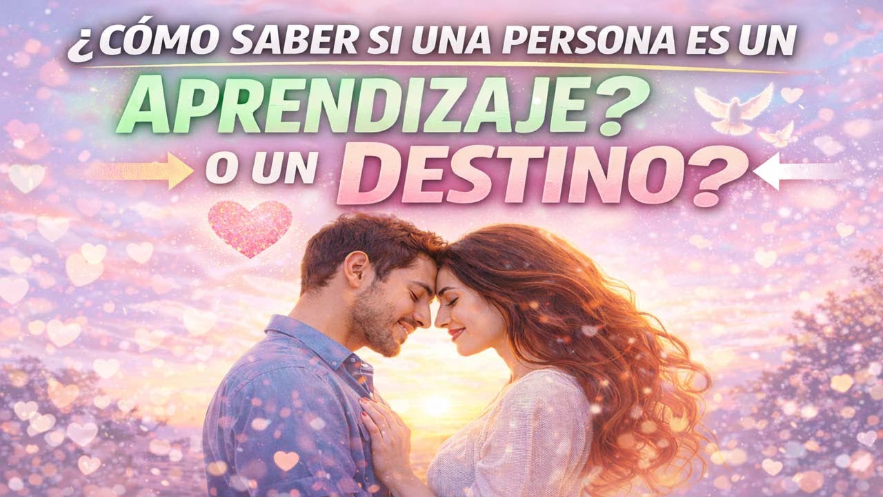 ¿COMO SABER SI UNA PERSONA ES UN APRENDIZAJE O UN DESTINO? Charla constructiva.