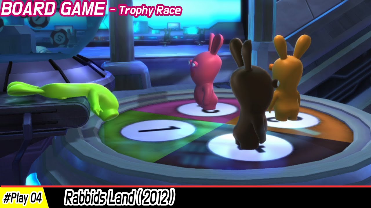 [Wii U] Rabbids Land gameplay (2012) - Play movies #004 - Board Game