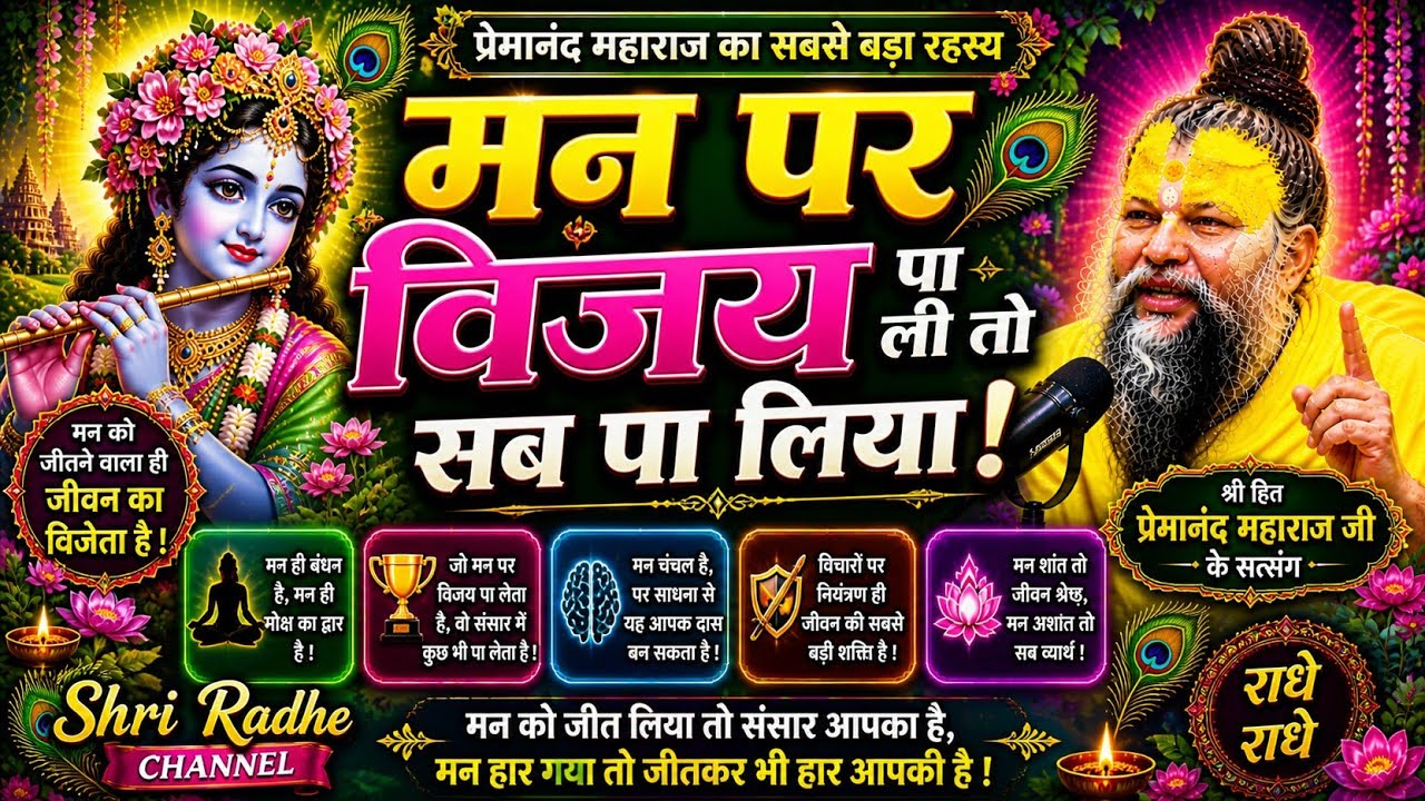 मन पर विजय पा ली तो सब पा लिया | प्रेमानंद महाराज का सबसे बड़ा रहस्य ,#Shri hit Premanand Maharaj ji