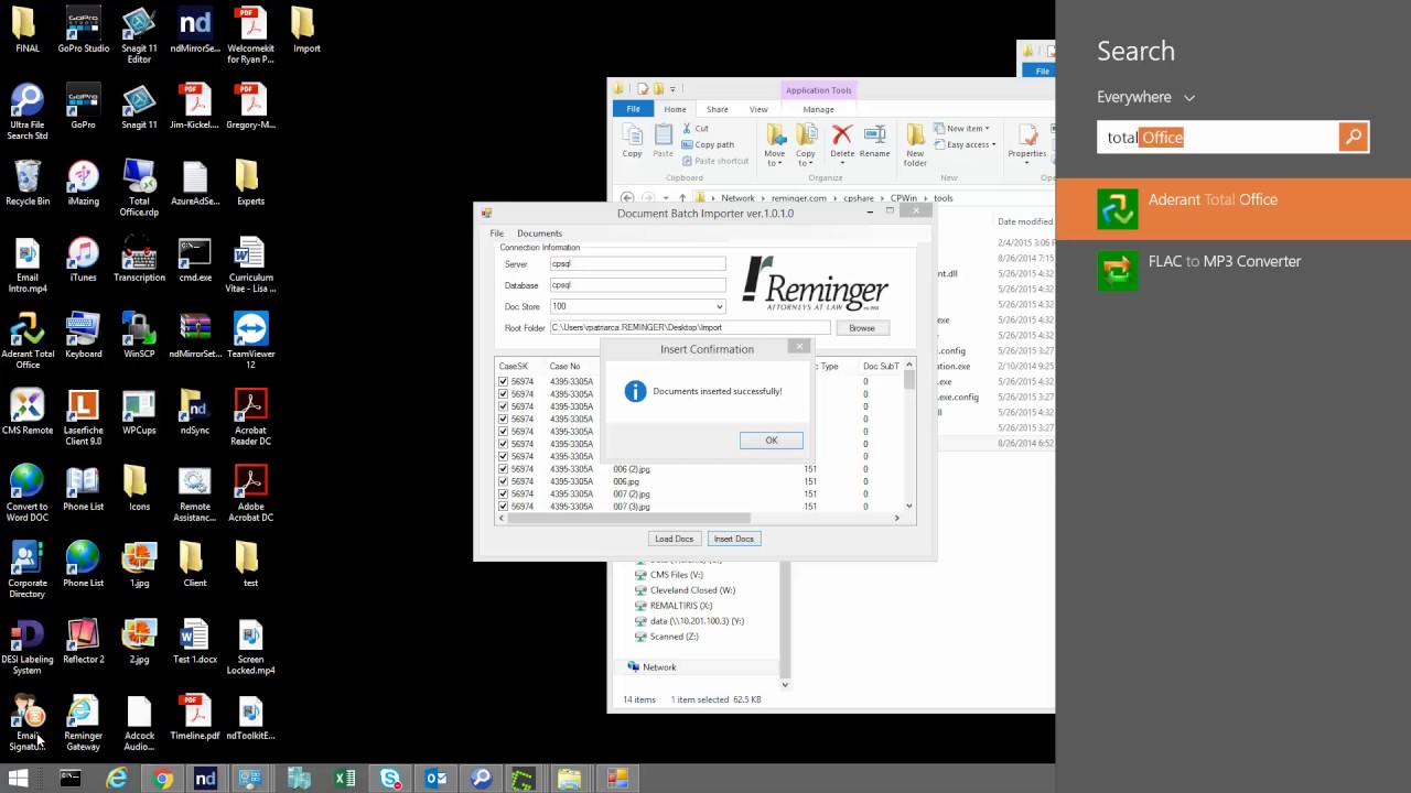 Aderant Total Office Batch Importer