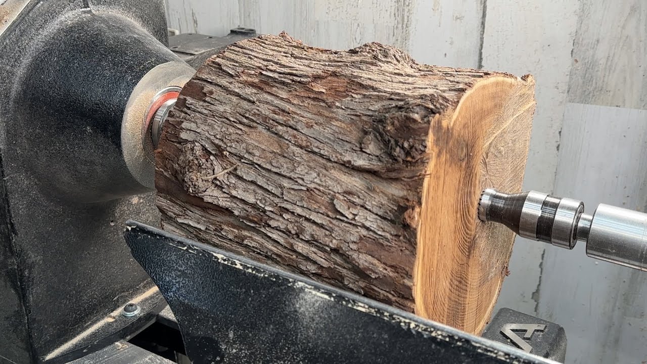 Woodturning - Russian Olive Hollowform Vase