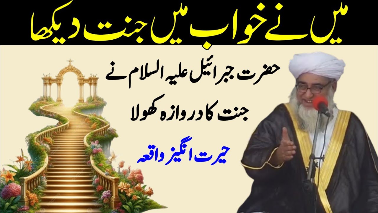 Mai Ne khuwab Mai Jannat Dekha Hazrat Jibrail Ne jannat ka darwazah khola | Mufti Zarwali Khan 