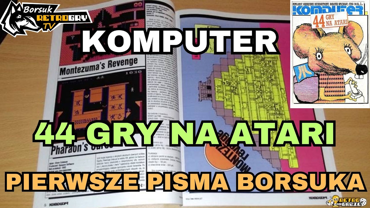 Borsuk Retro Gry TV: Pierwsze Pisma Growe Borsuka #6 - KOMPUTER - 44 GRY NA ATARI (#3)