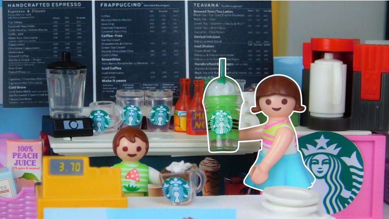Playmobil - Eigener Starbucks im Haus |Familie Neumann