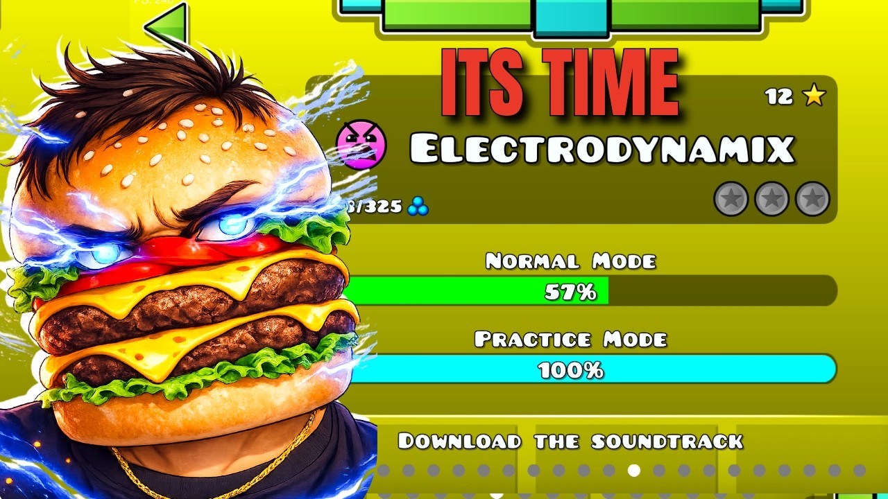 Electrodynamix Grind LIVE! Trying to Beat My 57% PB | Geometry Dash (Portrait)