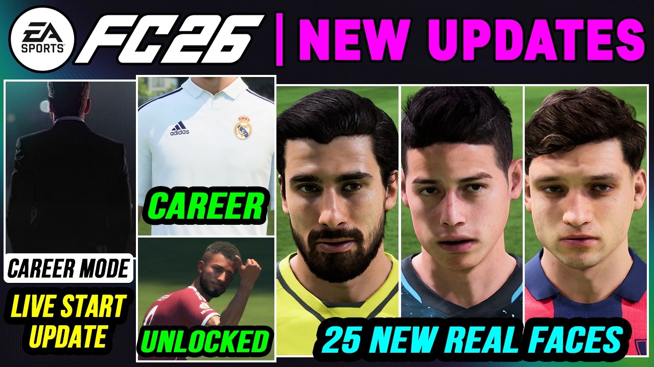 EA FC 26 NEWS | NEW Career Mode Updates, Additions & CONFIRMED Real Faces ✅