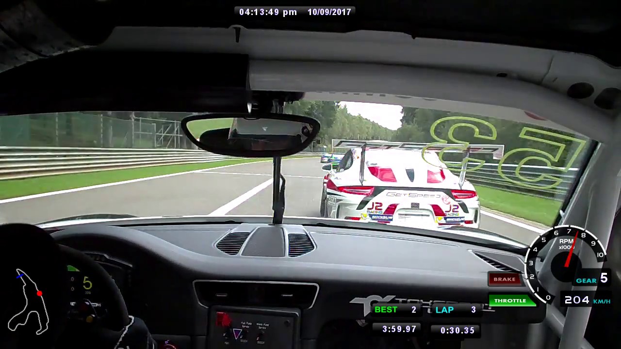 Porsche Sports Cup GT3 Spa 09-10 Sept 2017 Endurance RACE 2 START