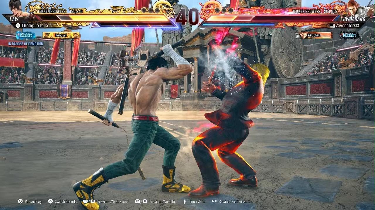 Rock Lee Law vs. Sanji Hwoarang!! Anime cosplay rank match TEKKEN8!!
