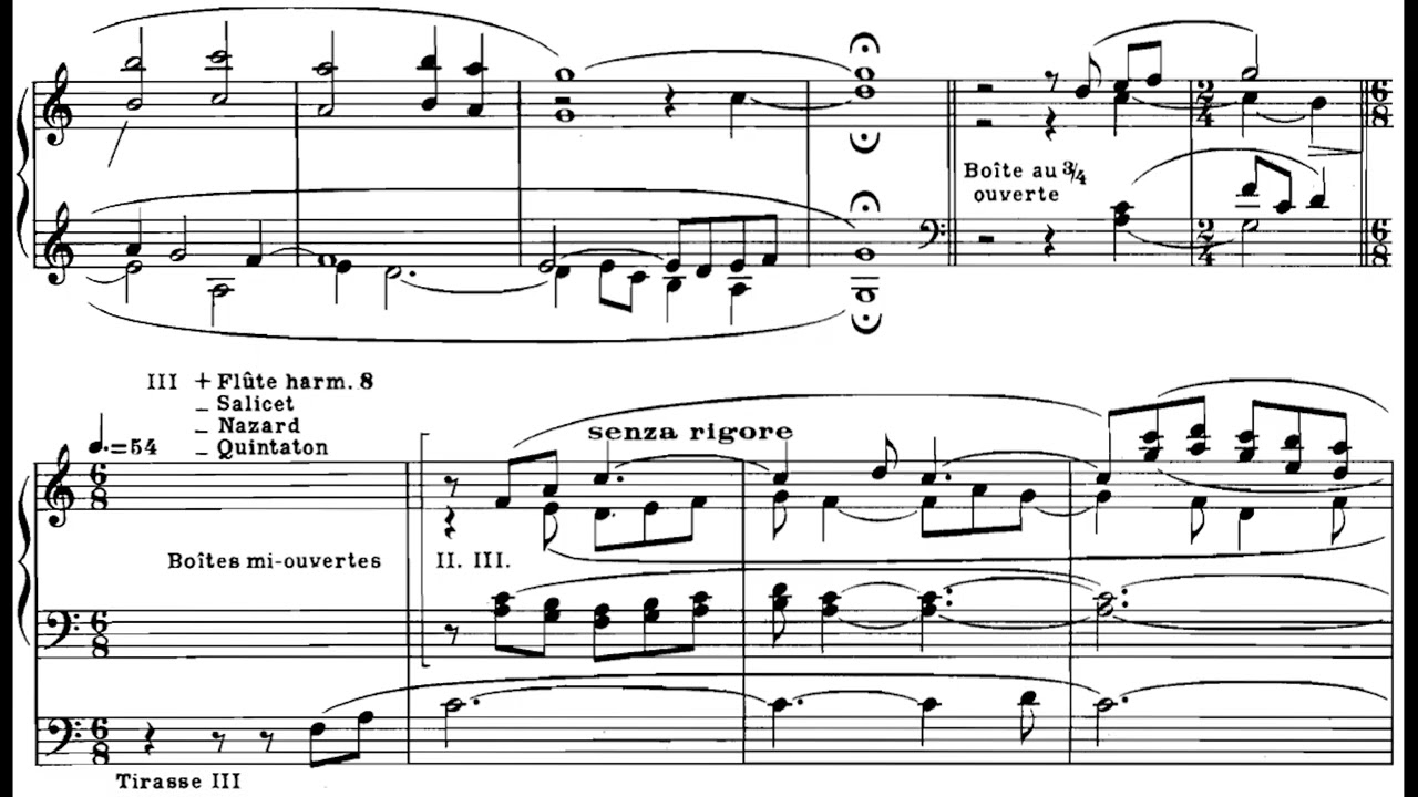 Charles Tournemire - L'Orgue Mystique - Part 11 (Score Video)
