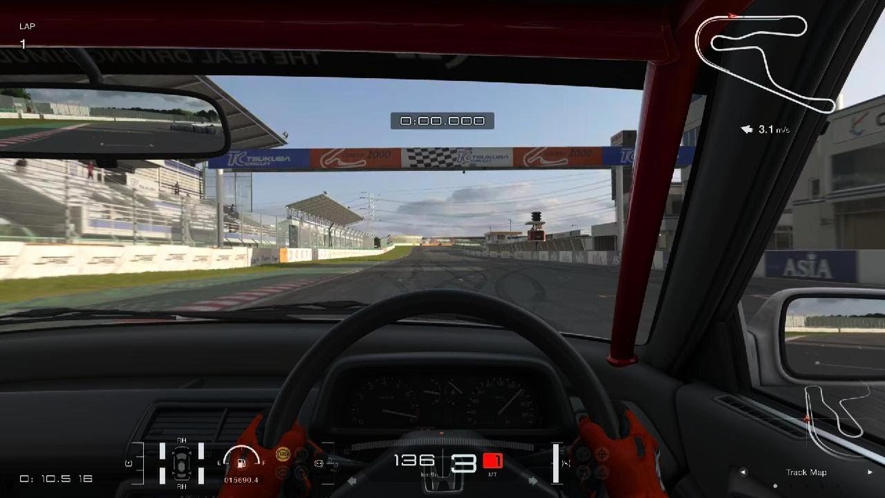 Gran Turismo 7 tsakuba EF 230 bhp 802kg RH