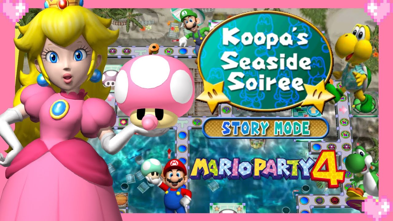 🌸 Mario Party 4 (Koopa’s Seaside Soiree) Peach Story Mode Gameplay 🌸