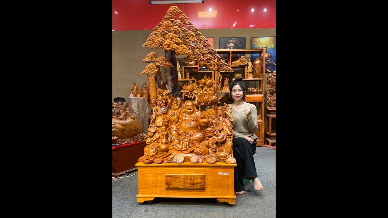đồ gỗ mộc vân hi giao lưu đấu giá báo giá nhiều tác phẩm tượng phong thủy đẹp, đẳng cấp