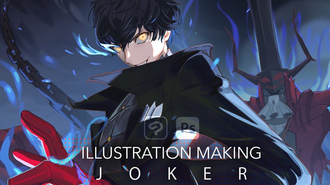 [P5R][ILLUSTRATION MAKING] - JOKER - [イラスト メイキング]