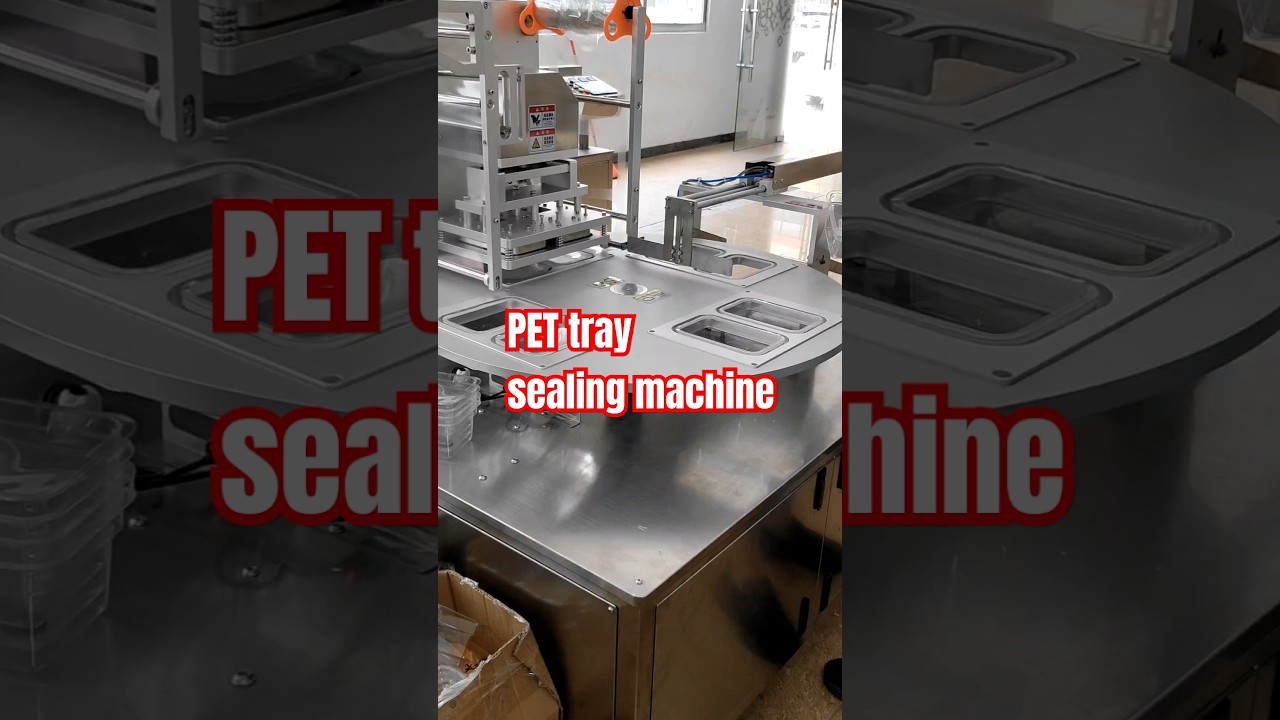 PET tray sealing machine #sealingmachine #traysealer #packagingmachine
