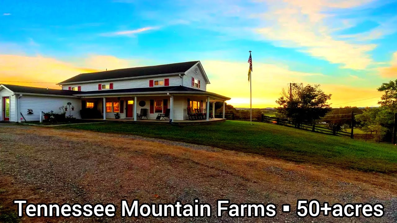 Tennessee Farmhouse For Sale | 50+ acres | Big Barn | Fenced Pastures | Tennessee Real Estate