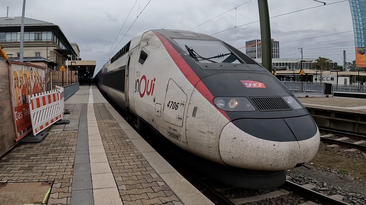 4K 🇫🇷 #TGV InOui Duplex Cabride #railway LGV Est-Européenne - Détournement Grand Ceinture.