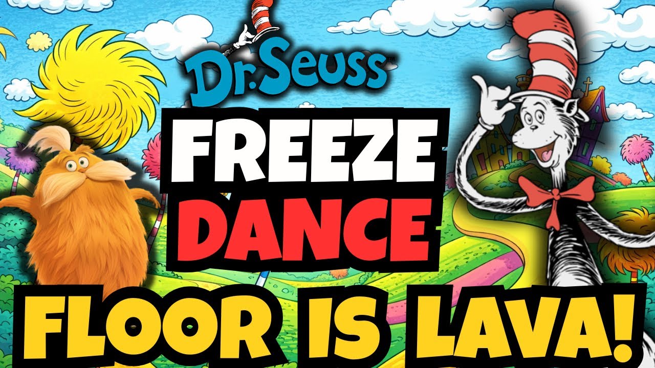 Dr. Seuss Freeze Dance | Floor is Lava | Brain Break | Read Across America | Danny Go Noodle